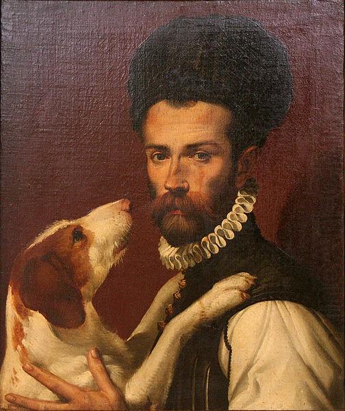 Portrait of a Man with a Dog, Bartolomeo Passerotti